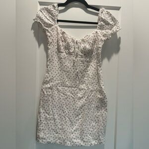 Princess Polly White and Red Floral Mini Dress